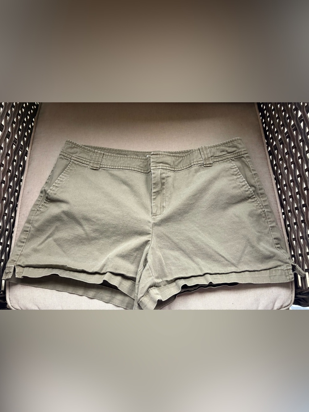 New York & Company Olive Green Women's Shorts